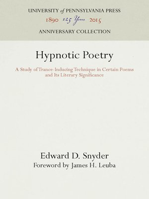 cover image of Hypnotic Poetry